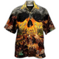 Halloween Party Hawaiian Shirt Pattern Detail For Summer Holidays And Outdoor Fun