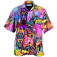 Colorful Artistic Doberman Hawaiian Shirt For Tropical Escapes Resort Wear And Outdoor Celebrations