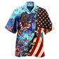 American Darkness Stars Sky Hawaiian Shirt Artwork View For Coastal Escapes And Resort Style