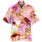 Ice Cream Hawaiian Shirt Design View For Casual Summer Styling