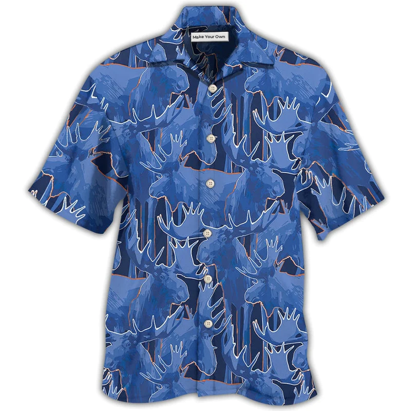 Blue Moose Hawaiian Shirt For Island Vacation Beach Days And Thoughtful Gifting