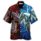 Dragon Wolf Fight Hawaiian Shirt For Poolside Relaxation And Sunny Getaways