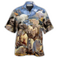 Winter Mountain Goat Hawaiian Shirt For Summer Travel Coastal Events And Thoughtful Gift Giving