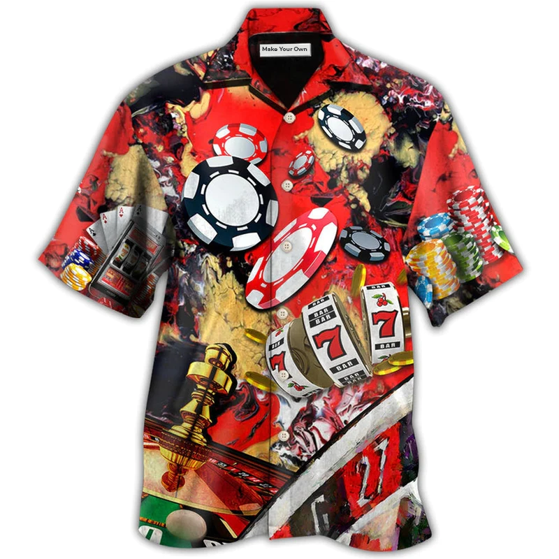 Casino Cards Hawaiian Shirt For Beach Getaways Resort Outings And Thoughtful Gifting