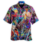 Flute Hawaiian Shirt For Tropical Getaways Outdoor Fun And Everyday Wear