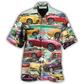 Tropical Car Summer Island Hawaiian Shirt Pattern View For Relaxed Warm Weather Outfits
