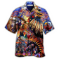 Bohemian Eagle Heart Hawaiian Shirt Artwork View For Coastal Escapes And Resort Style