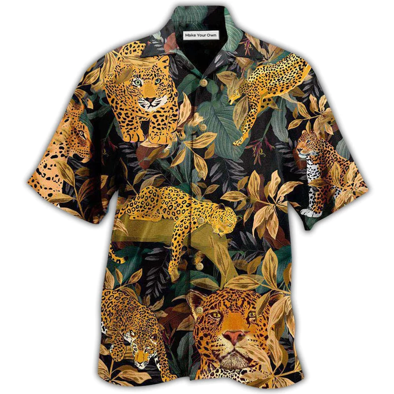 Leopard Animals Proud Natural Hawaiian Shirt Design View For Resort Travel And Thoughtful Gifting
