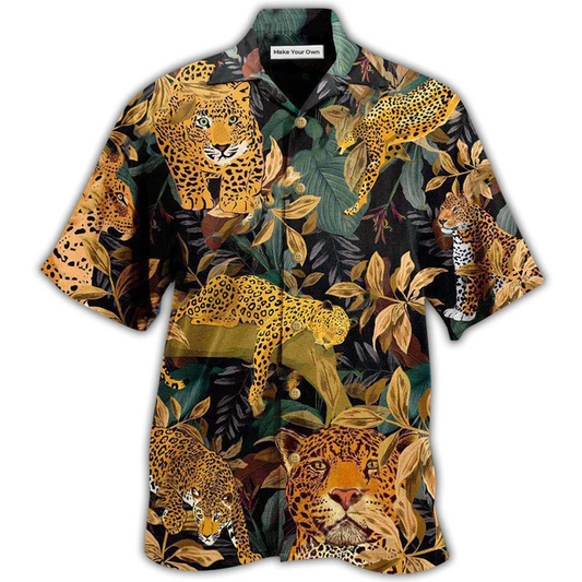 Leopard Animals Proud Natural Hawaiian Shirt Design View For Resort Travel And Thoughtful Gifting