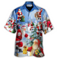 Christmas Santa Hawaiian Shirt Resort Outfit View For Coastal Travel