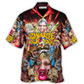 Music Outdoor Festival Hawaiian Shirt Front Pattern View For Tropical Vacations