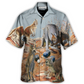 Lawn Bowling Kangaroo Hawaiian Shirt Tropical Styling View For Warm Weather Events