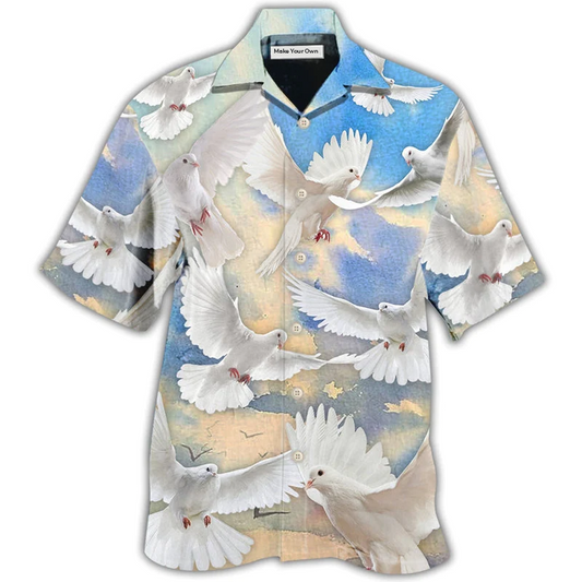 Blue Dove Hawaiian Shirt For Tropical Travel Beach Gatherings And Comfortable Wear