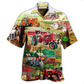 Tractor Papa's Hawaiian Shirt For Summer Vacation And Beach Travel