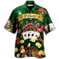 Game Card Play Forced Hawaiian Shirt Design Detail For Sunny Adventures And Casual Wear
