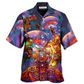 Diving Big Jellyfishes Fantasy Sea Hawaiian Shirt Design View For Casual Summer Styling