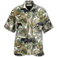 Tropical Panther Leaf Hawaiian Shirt Pattern Detail For Vacation Travel And Daily Wear