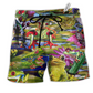 Frog Love Lake So Much Hawaiian Print Beach Shorts For Wildlife Inspired Summer Style