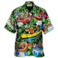 Tropical Water Rafting Vacation Sport Hawaiian Shirt Artwork View For Island Holidays