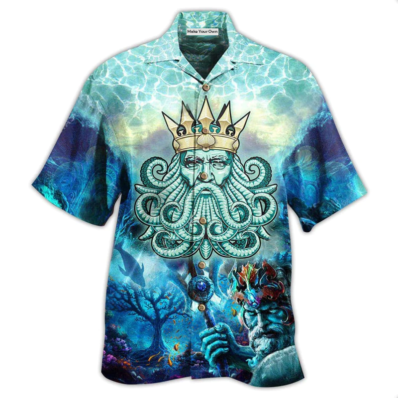 Ocean Set Hawaiian Shirt Artwork View For Coastal Escapes And Resort Style
