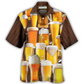 Beer Hawaiian Shirt For Coastal Adventures And Warm Weather Wear