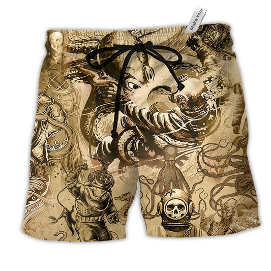 Ocean Life Is A Beach Then You Dive With Fun Beach Shorts For Beach Days And Coastal Travel