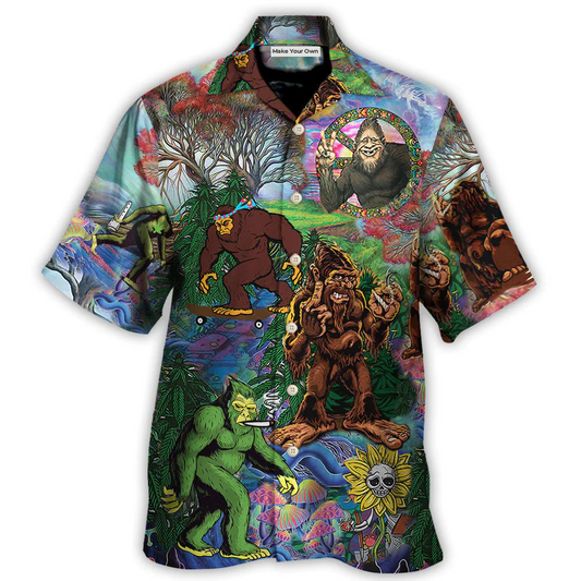 Bohemian Forest Creature Peace Amazing Hawaiian Shirt For Coastal Travel And Summer Outings
