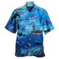 Ocean Hawaiian Shirt For Island Holidays Summer Parties And Casual Outdoor Wear