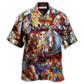 Bohemian Horse Amazing Hawaiian Shirt Pattern Detail For Summer Holidays And Outdoor Fun