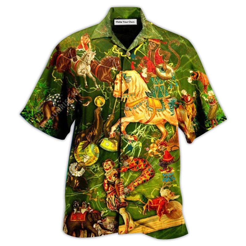 Magical Circus Full Moments Amazing Animal Hawaiian Shirt For Coastal Adventures And Warm Weather Wear