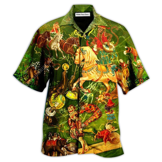 Magical Circus Full Moments Amazing Animal Hawaiian Shirt For Coastal Adventures And Warm Weather Wear