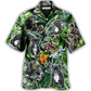 Tropical Skull French Bulldog Tatoo Smoke Hawaiian Shirt For Warm Weather Adventures And Everyday Comfort