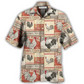Chicken Farmhouse Patch Hawaiian Shirt Design Detail For Beach Days And Holiday Travel