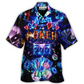 Neon Game Card Casino Slot Machine Jackpot Hawaiian Shirt Pattern View For Lightweight Everyday Style