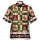 Christmas Santa Tree Hawaiian Shirt Graphic Artwork Detail For Outdoor Gatherings