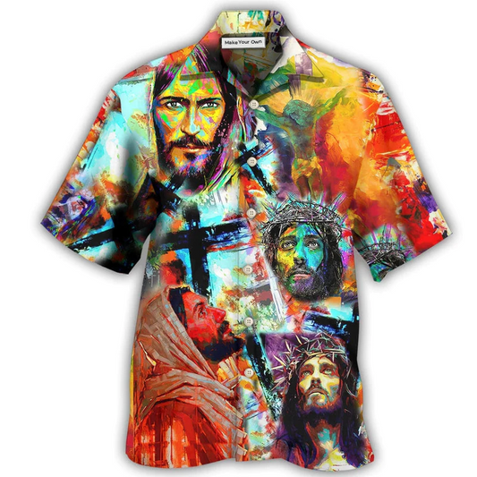 Lion Faith Peace Hawaiian Shirt For Coastal Adventures And Warm Weather Wear
