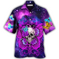 Floral Skull Butterfly Snake Lighting Hawaiian Shirt For Beach Parties And Weekend Getaways
