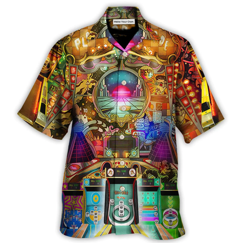Arcade Ball Roll Game Playland Hawaiian Shirt Creative Print View For Outdoor Gatherings