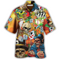 Game Card Skull Hawaiian Shirt Design View For Resort Travel And Thoughtful Gifting