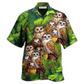 Owl Animals Hawaiian Shirt Artwork View For Weekend Travel And Beach Style
