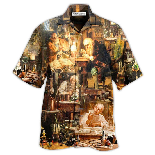 Chemistry Lab Formula Hawaiian Shirt For Island Holidays Summer Parties And Casual Outdoor Wear