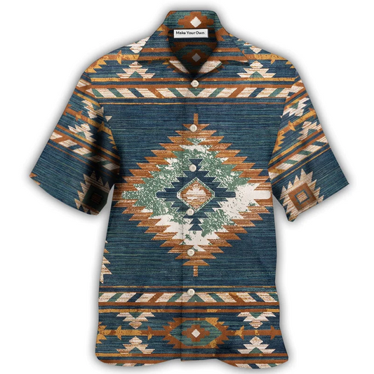 Bohemian Vintage Peace Hawaiian Shirt For Vacation Days And Relaxed Coastal Outings