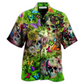 Skull Butterfly Hawaiian Shirt Design Detail For Beach Days And Holiday Travel