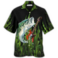 Guitar Fishing Hawaiian Shirt Design Detail For Sunny Adventures And Casual Wear