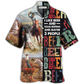Horse Beer Team Roping Hawaiian Shirt For Summer Vacation And Beach Travel
