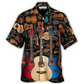 Happy Guitar Music Hawaiian Shirt For Summer Vacation And Beach Travel