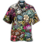 Floral Tabletop Dice Hawaiian Shirt For Coastal Trips Outdoor Events And Relaxed Summer Wear