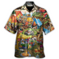 Camping Glamping Tent Family Picnic Hawaiian Shirt Button Front Artwork For Tropical Vacations
