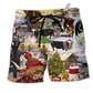 Christmas Cows Love Animals Love Classic Beach Shorts For Warm Weather Celebrations