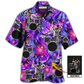 Purple Tropical Drum Custom Photo Hawaiian Shirt For Beach Parties And Weekend Getaways